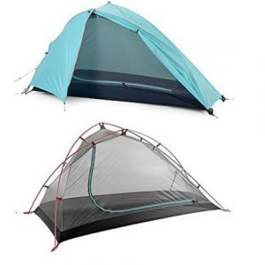 Палатка NATUREHIKE Wind-Wing Tent For Three Seasons, одноместная, светло-голубой цвет